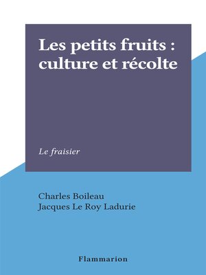 cover image of Les petits fruits